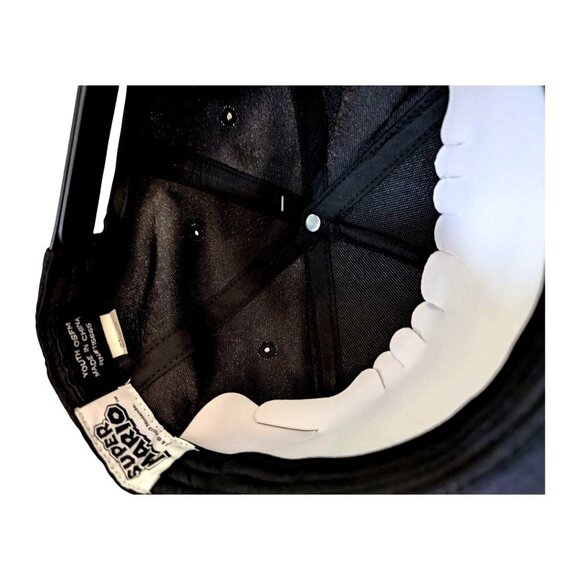 Super Mario Youth OSFM Black Baseball Cap With Iconic Printed Brim And Adjustabl - Picture 6 of 8